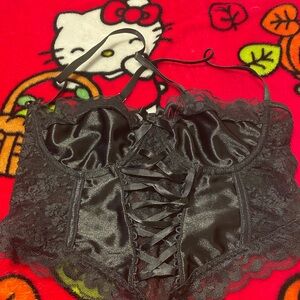 Elegant Black Lace Corset